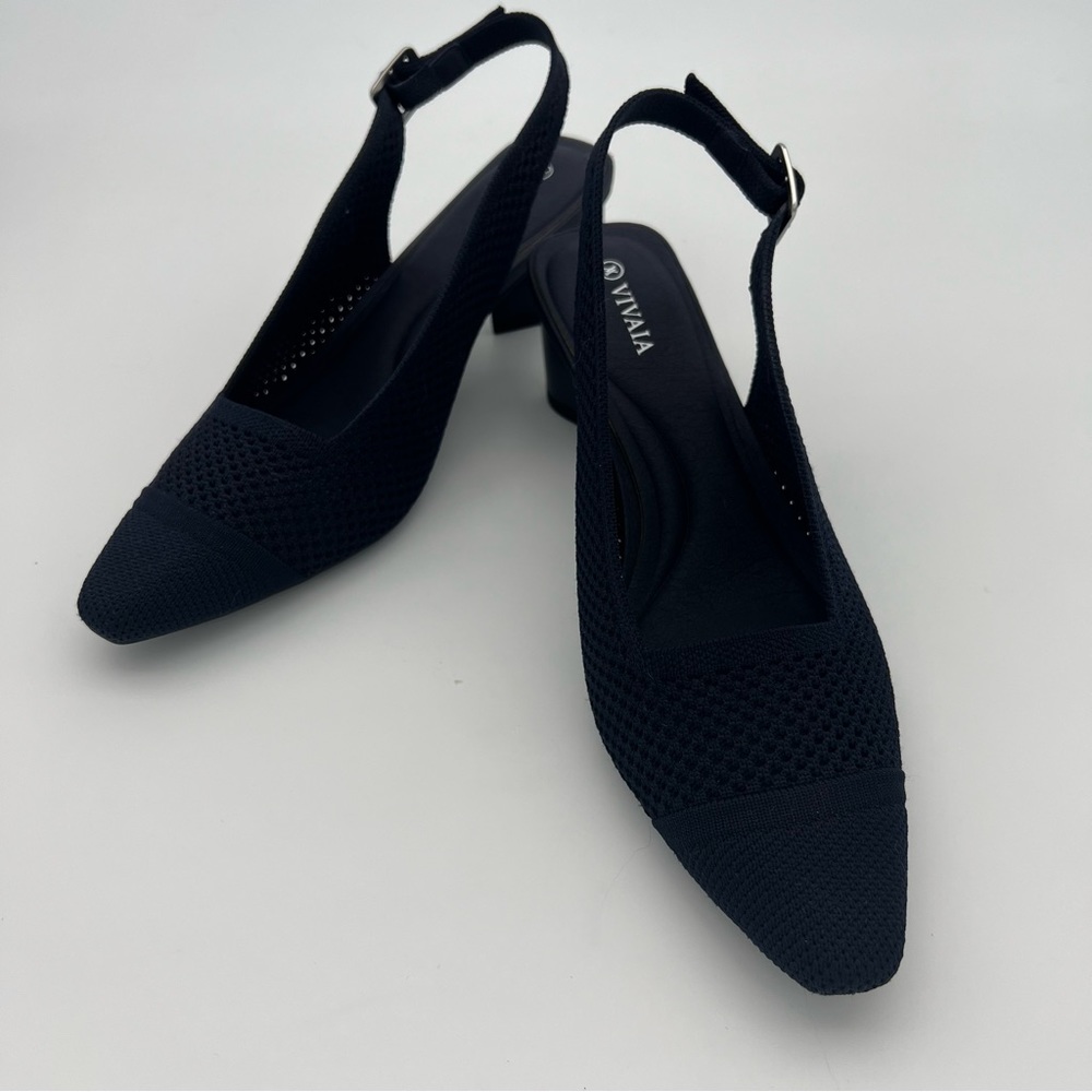 Vivaia Pointed-toe Slingback Blue Shoes 38, US 7
